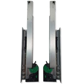 GRASS Dynamoov Tipmatic (push to open) Glissières de tiroirs Coulisse à sortie totale pour tiroirs en bois avec possibilités de réglage en 3 D. 1 paire de glissières de tiroirs, couplages inclus