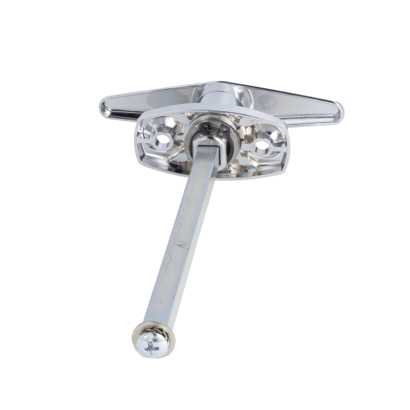 Poignée de porte de garage verrouillable de haute qualité avec cylindre de fermeture, en zamak, avec carré de 8 mm et deux clés, pour montage frontal, design : à verrouillage différent, 14.08.052-0. Poignée transversale en zamak pour porte de garage – Image 3