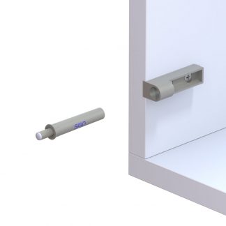 2 amortisseurs de porte Softclose avec plaque de montage linéaire. Pour meubles à visser - Amortisseur de meubles, Soft-Close, amortisseur, amortisseur de butée pour armoire de cuisine ou armoire à équiper ultérieurement