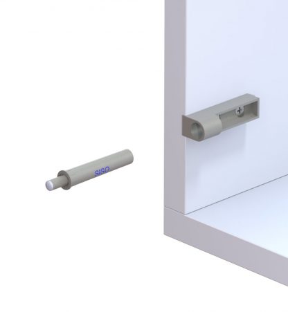 2 amortisseurs de porte Softclose avec plaque de montage linéaire. Pour meubles à visser - Amortisseur de meubles, Soft-Close, amortisseur, amortisseur de butée pour armoire de cuisine ou armoire à équiper ultérieurement