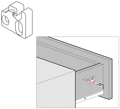 UMAXO® Amortisseur de tiroir Soft-Close pour tiroirs, système de fermeture automatique | Amortisseurs de guidage | Amortisseurs | Fermeture en douceur | Système de fermeture automatique pour tiroirs et portes coulissantes | Tiroirs à fermeture automatique – Image 4