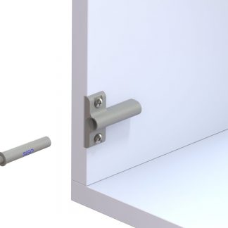 2 amortisseurs de porte Softclose avec plaque de montage en croix. Pour meubles à visser - Amortisseur de meubles, Soft-Close, amortisseur, amortisseur de butée pour armoire de cuisine ou armoire à équiper ultérieurement