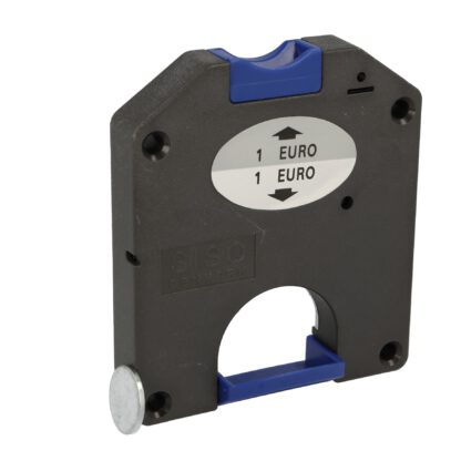 Serrure de consigne pour pièces de 1 euro, serrure de casier fermant à gauche. Serrure à monnaie pour casiers, vestiaires, casiers scolaires, armoires, etc. de SISO / UMAXO®. – Image 6
