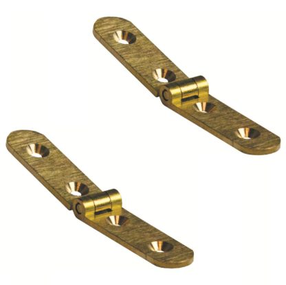 Jeu de 2 charnières pliantes en laiton pour tables pliantes, meubles, etc. Charnière de meuble, charnière de table