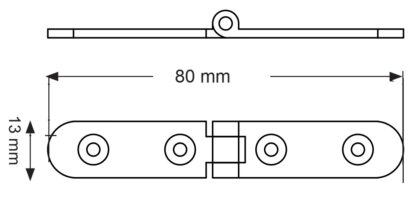 Jeu de 2 charnières pliantes en laiton pour tables pliantes, meubles, etc. Charnière de meuble, charnière de table – Image 2