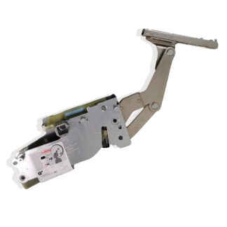 GRASS Hetal Kinvaro S-35 type 4 / D, réservoir de force D (SEULEMENT le côté droit). Ferrure pour abattant pivotant avec assistance à l'ouverture et amortisseur de fermeture réglable. Ferrure d'abattant incl. capuchon gris