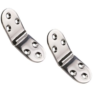 Set : 2 pièces UMAXO® charnière de table pliante en acier inoxydable V4A (SUS316) pour tables pliantes. Charnière de meuble, charnière de table S.FH.3080.2SS