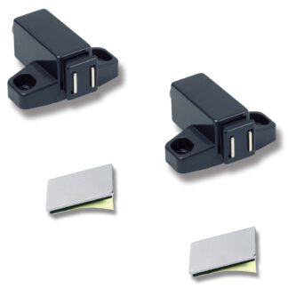 2pcs ouvre-porte ouvre-porte snapper, claquet magnétique automatique tactile presse-mouches pour meubles pour visser avec contrepartie auto-adhésive (forme rectangulaire) d’UMAXO®