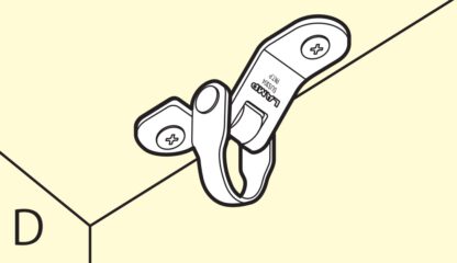 Crochet flexible et pivotant en acier inoxydable pour surface plane, coin ou bord. DZ-270 de Sugatsune LAMP® / Japon – Image 5