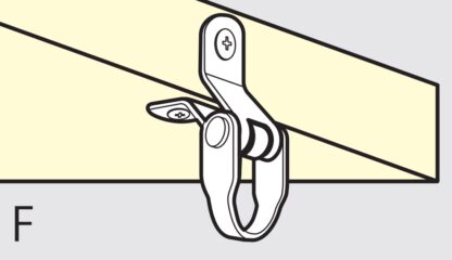 Crochet flexible et pivotant en acier inoxydable pour surface plane, coin ou bord. DZ-270 de Sugatsune LAMP® / Japon – Image 7