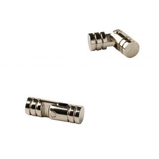 2 charnières UMAXO® à encastrer Ø5 x 15 mm en laiton pour boîtes à bijoux, petites caisses ou abattants. Bande à percer