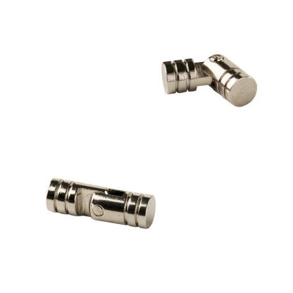 2 charnières UMAXO® à encastrer Ø5 x 15 mm en laiton pour boîtes à bijoux, petites caisses ou abattants. Bande à percer