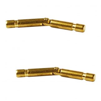 2 pièces UMAXO® charnières à encastrer en laiton pour boîtes à bijoux, petites caisses ou abattants. Bandes de perçage 30.00.026, 30.00.027 et 30.00.025 de SISO