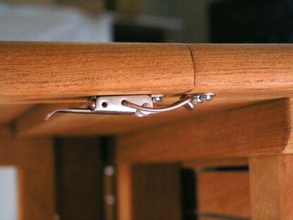 4 pièces de fermeture de pince de table coulissante en acier, galvanisée, réglable, avec deux verrous de position, 70 mm (2.8 ») 24.03.003-6. Fermeture de tension Catch #22 en acier, galvanisé, pour table extensible, boîte, boîtier d’instrument, plan – Image 7