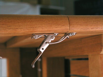 4 pièces de fermeture de pince de table coulissante en acier, galvanisée, réglable, avec deux verrous de position, 70 mm (2.8 ») 24.03.003-6. Fermeture de tension Catch #22 en acier, galvanisé, pour table extensible, boîte, boîtier d’instrument, plan – Image 8