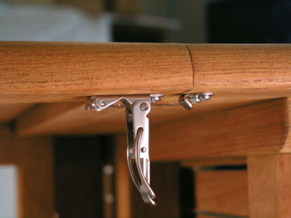4 pièces de fermeture de pince de table coulissante en acier, galvanisée, réglable, avec deux verrous de position, 70 mm (2.8 ») 24.03.003-6. Fermeture de tension Catch #22 en acier, galvanisé, pour table extensible, boîte, boîtier d’instrument, plan – Image 5