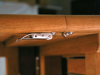 Pince de table d’extension 4 pièces SUS304 (V2A) réglable, avec deux verrous de position, 70 mm (2.8 ») 24.03.000-1. Fermeture de tension Catch #22 en SUS304 (V2A), poli brillant, pour table extensible, boîte, boîtier d’instrument, plan de travail, p – Image 2