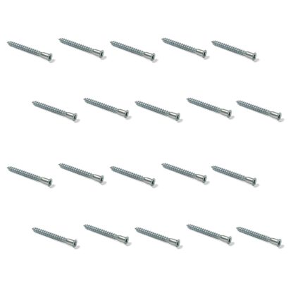 20 pièces de Confirmat, connecteur monobloc à tête fraisée pour trou de perçage ⌀3,5 mm, avec douille hexagonale SW3 mm, en acier robuste, surface : galvanisée, 50 mm (2 »), 7011905. Vis pour meubles, pour meubles, meubles, étagères, meubles de carca