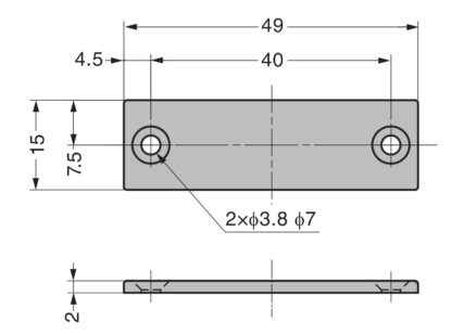 Loqueteau magnétique scellé pour salle blanche avec contre-plaque en acier inoxydable de SUGATSUNE / Lamp (Japon) – Image 3