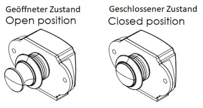 Fermeture à bouton-poussoir robuste avec fonction poignée, en ABS, surface : chromée, version : ronde, 14.03.047-0. Bouton-poussoir compact pour caravane, yacht, caravane, bateau, porte d’armoire, tiroir et bien plus encore, de SISO Denmark – Image 6