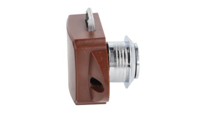 Fermeture à bouton-poussoir robuste avec fonction poignée, en ABS, surface : chromée, version : ronde, 14.03.047-0. Bouton-poussoir compact pour caravane, yacht, caravane, bateau, porte d’armoire, tiroir et bien plus encore, de SISO Denmark – Image 5