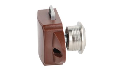 Fermeture à bouton-poussoir robuste avec fonction poignée, en ABS, surface : nickelée, version : ronde, 14.03.048-0. Bouton-poussoir compact pour caravane, yacht, caravane, bateau, porte d’armoire, tiroir et bien plus encore, de SISO Denmark – Image 5
