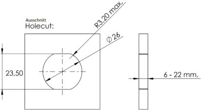 Bouton-pression de haute qualité avec fonction poignée et fonction de verrouillage du pêne, en Zamak, surface : chromée, version : ronde, 14.03.060-0. Bouton-poussoir solide pour caravanes, yachts, caravanes et bien plus encore, par SISO Denmark – Image 6