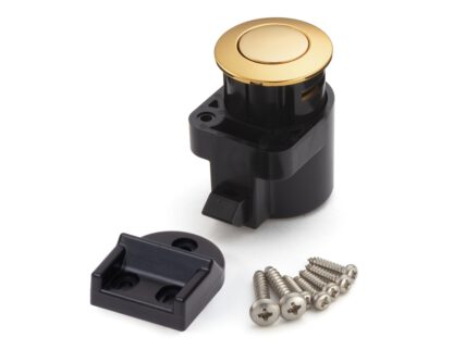 Bouton-pression de haute qualité avec fonction poignée, en alliage de zinc (ZDC), surface : dorée, polie brillante, finition : ronde, DPL-RO-G. Bouton-pression solide pour camping-car, caravane et bien plus encore, par Sugatsune / LAMP® (Japon) – Image 6