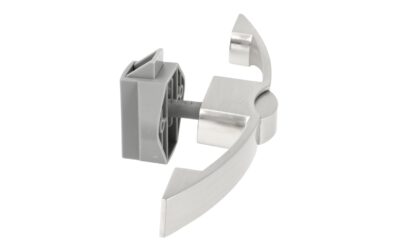 Poignée à bouton-poussoir de haute qualité, en zamak, surface : aspect acier inoxydable, 14.03.072-0. Fermeture à poignée solide avec serrure autobloquante et fermeture amortie pour yacht, caravane, jet privé et bien plus encore, par SISO Denmark – Image 4