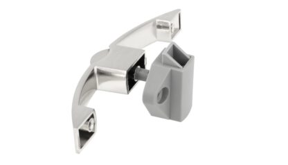 Poignée à bouton-poussoir de haute qualité, en zamak, surface : aspect acier inoxydable, 14.03.072-0. Fermeture à poignée solide avec serrure autobloquante et fermeture amortie pour yacht, caravane, jet privé et bien plus encore, par SISO Denmark – Image 6