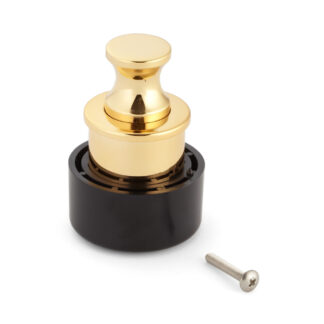 Poignée à bouton-poussoir de haute qualité en alliage de zinc, finition: couleur or, poli brillant PK03GA. Serrette solide et élégante de haute qualité en ZDC pour tiroir, meubles de camping-car, bateaux, avions privés et bien plus encore, par Sugatsune /