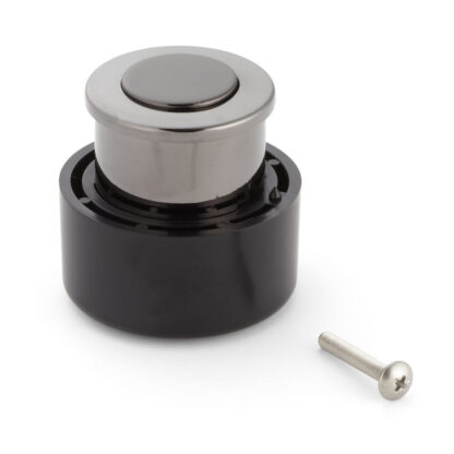 Poignée pression en alliage de zinc de haute qualité, surface: nickel noir PK03BN. Serrette solide et élégante de haute qualité en ZDC pour tiroir, meubles de camping-car, bateaux, avions privés et bien plus encore, par Sugatsune / LAMP® (Japon) – Image 2