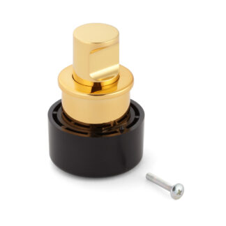 Poignée à bouton-poussoir de haute qualité en alliage de zinc, surface: couleur or, poli brillant, PK04GA. Serrette solide et élégante de haute qualité en ZDC pour tiroir, meubles de camping-car, bateaux, avions privés et bien plus encore, par Sugatsune /