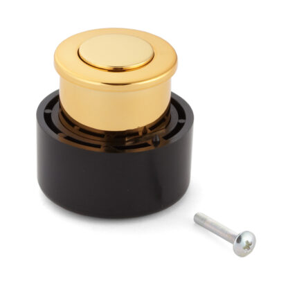 Poignée à bouton-poussoir de haute qualité en alliage de zinc, surface: couleur or, poli brillant, PK04GA. Serrette solide et élégante de haute qualité en ZDC pour tiroir, meubles de camping-car, bateaux, avions privés et bien plus encore, par Sugatsune / – Image 2