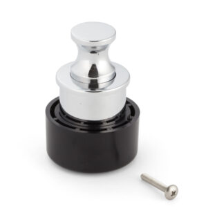 Poignée à bouton-poussoir de haute qualité en alliage de zinc, surface: chromée, 18,8 mm (0,8 ») PK03CR. Serrette solide et élégante de haute qualité en ZDC pour tiroir, meubles de camping-car, bateaux, avions privés et bien plus encore, par Sugatsun