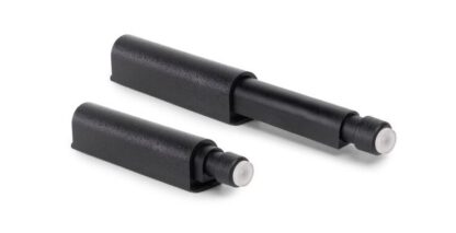 2 pièces loquet à pression élégant, surface : noir, 62 mm (2-7/16"), version : non magnétique, 2033817. Serrure à pression robuste pour portes de meubles, portes d’armoires, volets et bien plus encore, par EMUCA – Image 5