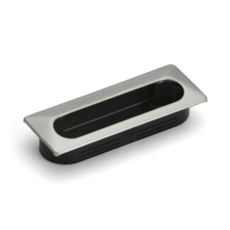 Poignée en acier inoxydable SUS304 pour l’insertion, noir, 105 mm (4-1/8") UT-105. Coque de poignée en acier inoxydable insérable en acier inoxydable V2A, satin mat, pour tiroirs, placards, environnements humides, navires, bateaux par Sugatsune / LAMP® (Japon)