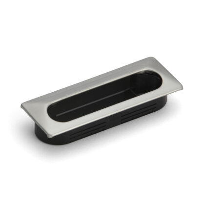 Poignée en acier inoxydable SUS304 pour l’insertion, noir, 105 mm (4-1/8") UT-105. Coque de poignée en acier inoxydable insérable en acier inoxydable V2A, satin mat, pour tiroirs, placards, environnements humides, navires, bateaux par Sugatsune / LAMP® (Japon)