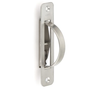 Poignée pliante en acier inoxydable SUS304, 110 mm (4-11/32") HR-110RS. Poignée pliante rotative en acier inoxydable en acier inoxydable V2A, mat satiné, pour trappe de visite, porte de visite, porte de maintenance, environnement humide, bateau, caravane par Sugatsune / LAMP® (Japon) – Image 3