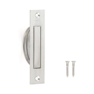 Poignée pliante en acier inoxydable SUS304, 110 mm (4,4″) HR-110S. Poignée pliante rotative en acier inoxydable en acier inoxydable V2A, mat satiné, pour trappe de visite, porte de visite, porte de maintenance, environnement humide, bateau, caravane par S