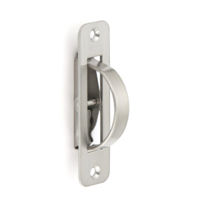 Poignée pliante en acier inoxydable SUS304, 90 mm (3-17/32") HR-90RS. Poignée pliante rotative en acier inoxydable en acier inoxydable V2A, mat satiné, pour trappe de visite, porte de visite, porte de maintenance, environnement humide, bateau, caravane par Sugatsune / LAMP® (Japon) – Image 3