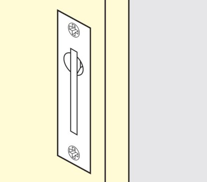 Poignée pliante en acier inoxydable SUS304, 90 mm (3-17/32") ST-90. Poignée pliante en acier inoxydable V2A, satiné mat, pour porte de plafond, trappe d’inspection, environnement humide, bateau, caravane de Sugatsune / LAMP® (Japon) – Image 3