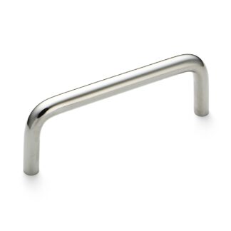 Poignée de porte en acier inoxydable V2A (SUS304), 130 mm (5,2″) H-42-C-4. Poignée de porte en acier inoxydable de haute qualité en acier inoxydable V2A (SUS304), poli miroir, pour environnements humides, navires, zone alimentaire, zone médicale par Sugatsune / LAMP® (Japon)