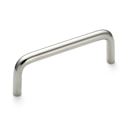 Poignée de porte en acier inoxydable V2A (SUS304), 130 mm (5,2″) H-42-C-4. Poignée de porte en acier inoxydable de haute qualité en acier inoxydable V2A (SUS304), poli miroir, pour environnements humides, navires, zone alimentaire, zone médicale par Sugatsune / LAMP® (Japon)