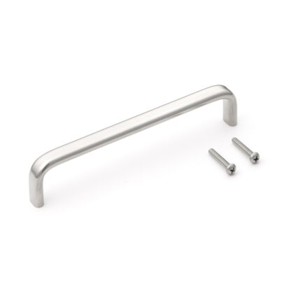 Poignée de porte en acier inoxydable V2A (SUS304), 180 mm (7-2/16″) EC-180M. Poignée de porte en acier inoxydable massif de haute qualité en acier inoxydable V2A (SUS304) pour environnements humides, navires, zone alimentaire, zone médicale par Sugatsune / LAMP® (Japon)