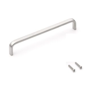 Poignée de porte en acier inoxydable V2A (SUS304), 220 mm (8,7″) EC-220S. Poignée de porte en acier inoxydable massif de haute qualité en acier inoxydable V2A (SUS304), mat satiné, pour environnements humides, navires, zone alimentaire, zone médicale par Sugatsune / LAMP® (Japon)