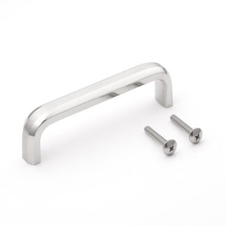Poignée en acier inoxydable V2A (SUS304), 122 mm (4.9 ») XL-CU120TT. Poignée en acier inoxydable massif en SUS304 (V2A), mate et polie, pour meubles de salle de bain, environnement humide, navire, caravane, zone médicale, meubles de cuisine, par Suga