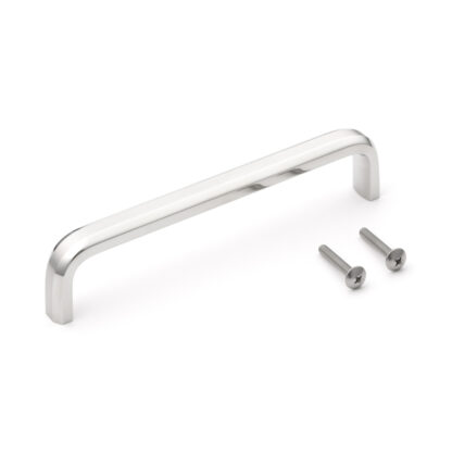 Poignée en acier inoxydable V2A (SUS304), 182 mm (7.2 ») XL-CU180TT. Poignée en acier inoxydable massif en SUS304 (V2A), mate et polie, pour meubles de salle de bain, environnement humide, navire, caravane, zone médicale, meubles de cuisine, par Suga