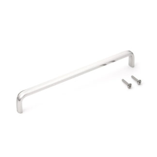 Poignée en acier inoxydable V2A (SUS304), 302 mm (11.9 ») XL-CU300TT. Poignée en acier inoxydable massif en SUS304 (V2A), mate et polie, pour meubles de salle de bain, environnement humide, navire, caravane, zone médicale, meubles de cuisine, par Sug