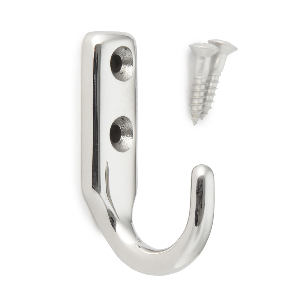 Crochet en acier inoxydable de haute qualité, en acier inoxydable massif, capacité de charge : 20 kg, 54,5 mm (2,2"), EL-30. Crochets muraux en acier inoxydable pour porte-manteau, salle de bain, extérieur, piscine et bien plus encore, par Sugatsune / LAM